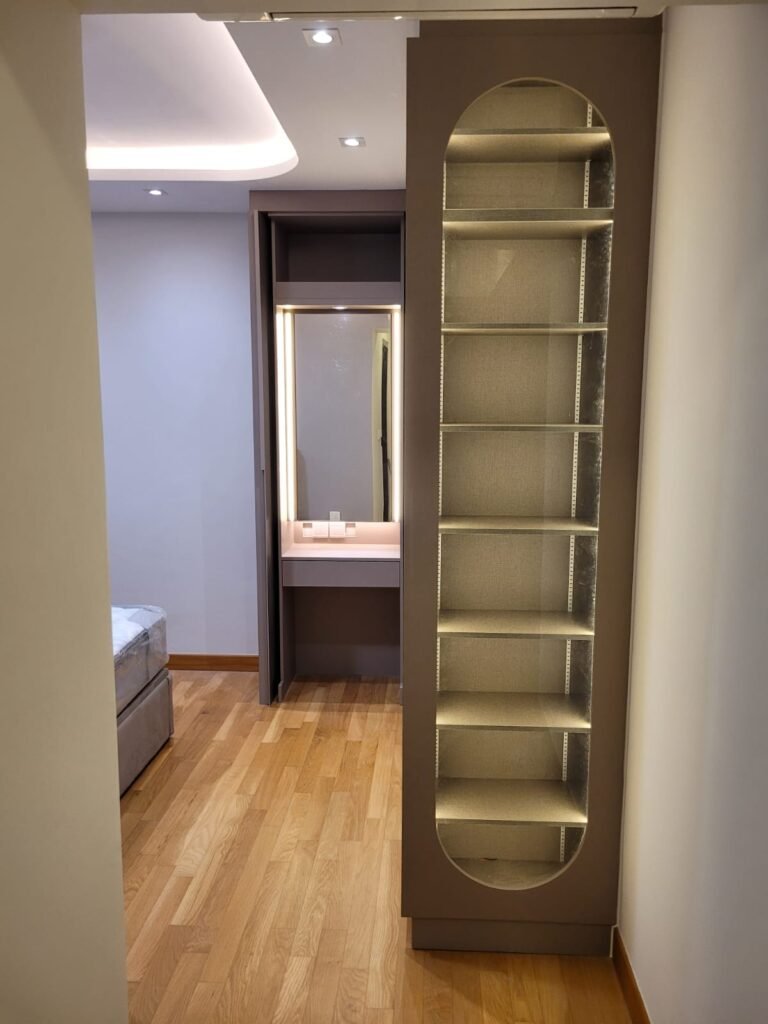 bedroom shelve design